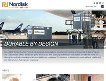 Tablet Screenshot of nordisk-aviation.com